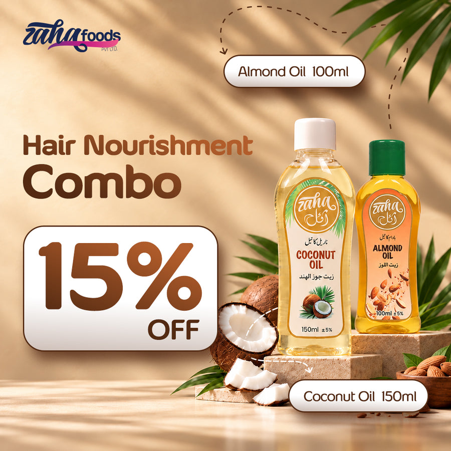 Hair Nourishment Combo | Almond Oil 100ml + Coconut Oil 150ml